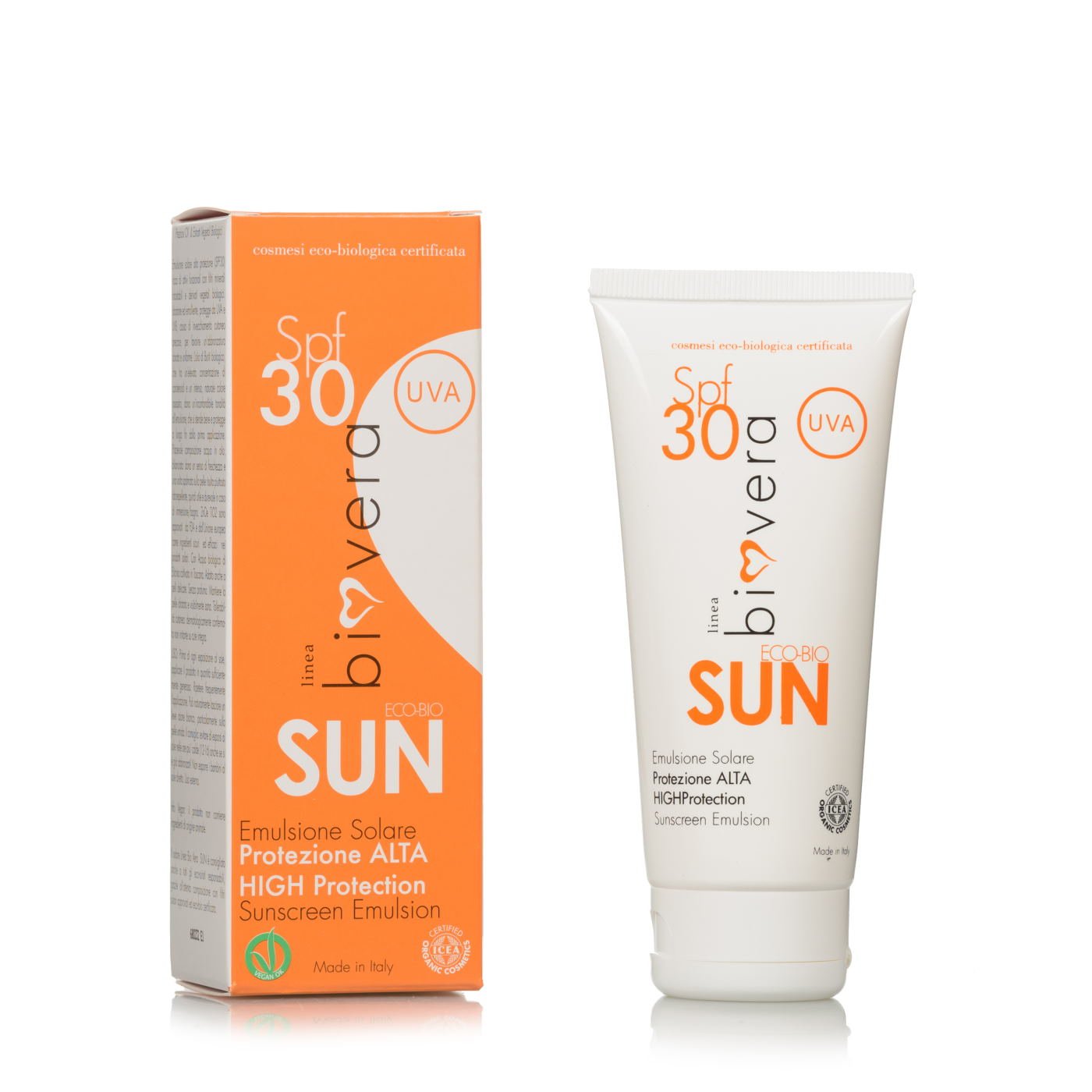 Crema Solare SPF Alta 100ml Biovera Eataly