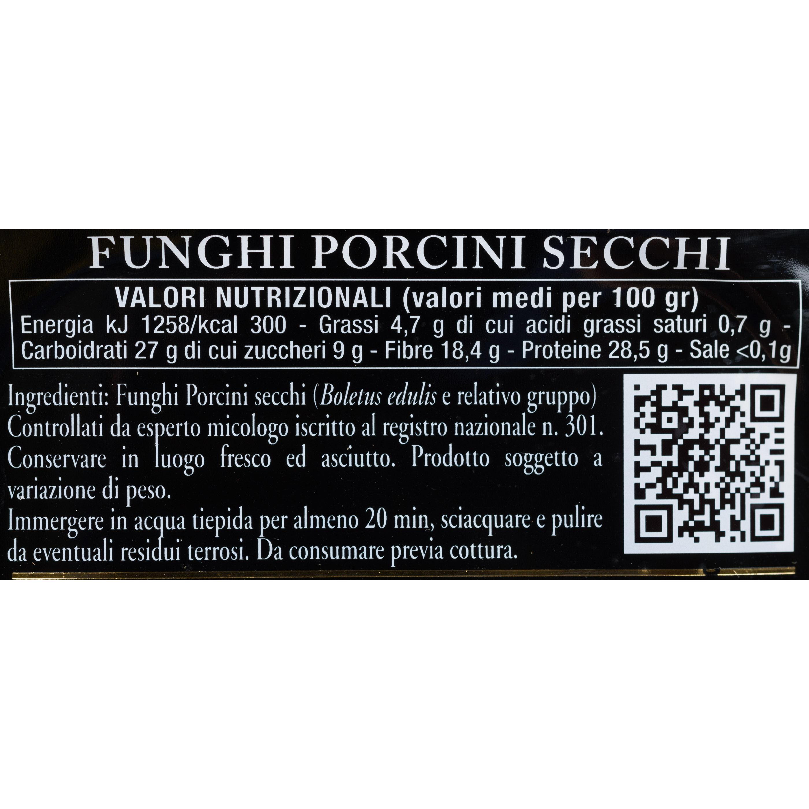 Funghi Porcini Secchi 100g Urbani Tartufi Eataly