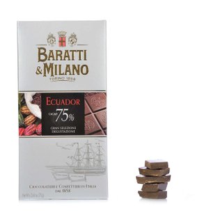 Tablette de chocolat noir d’Équateur 75 % 75 g