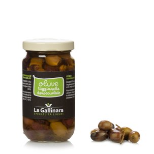 Olives de la variété taggiasca dénoyautées 180 g
