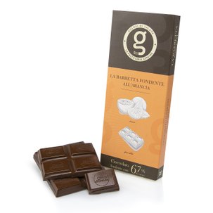 Tablette de chocolat noir 67 % orange 75 g