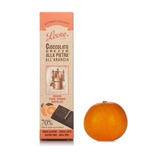 Tablette de chocolat brut à l’orange 55 g