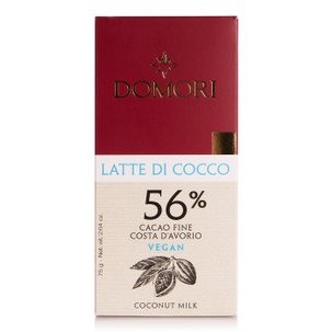 Tablette de chocolat au lait de coco et au cacao fin Côte d’Ivoire 56 %  75 g