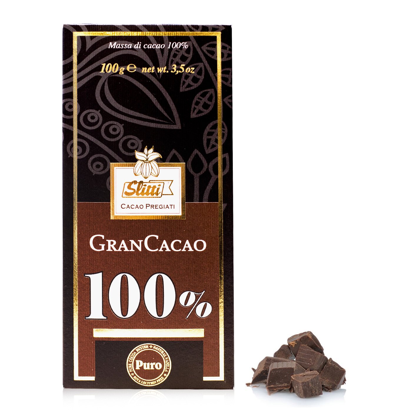 Tavoletta Gran Cacao Massa Di Cacao 100 100g Slitti Eataly