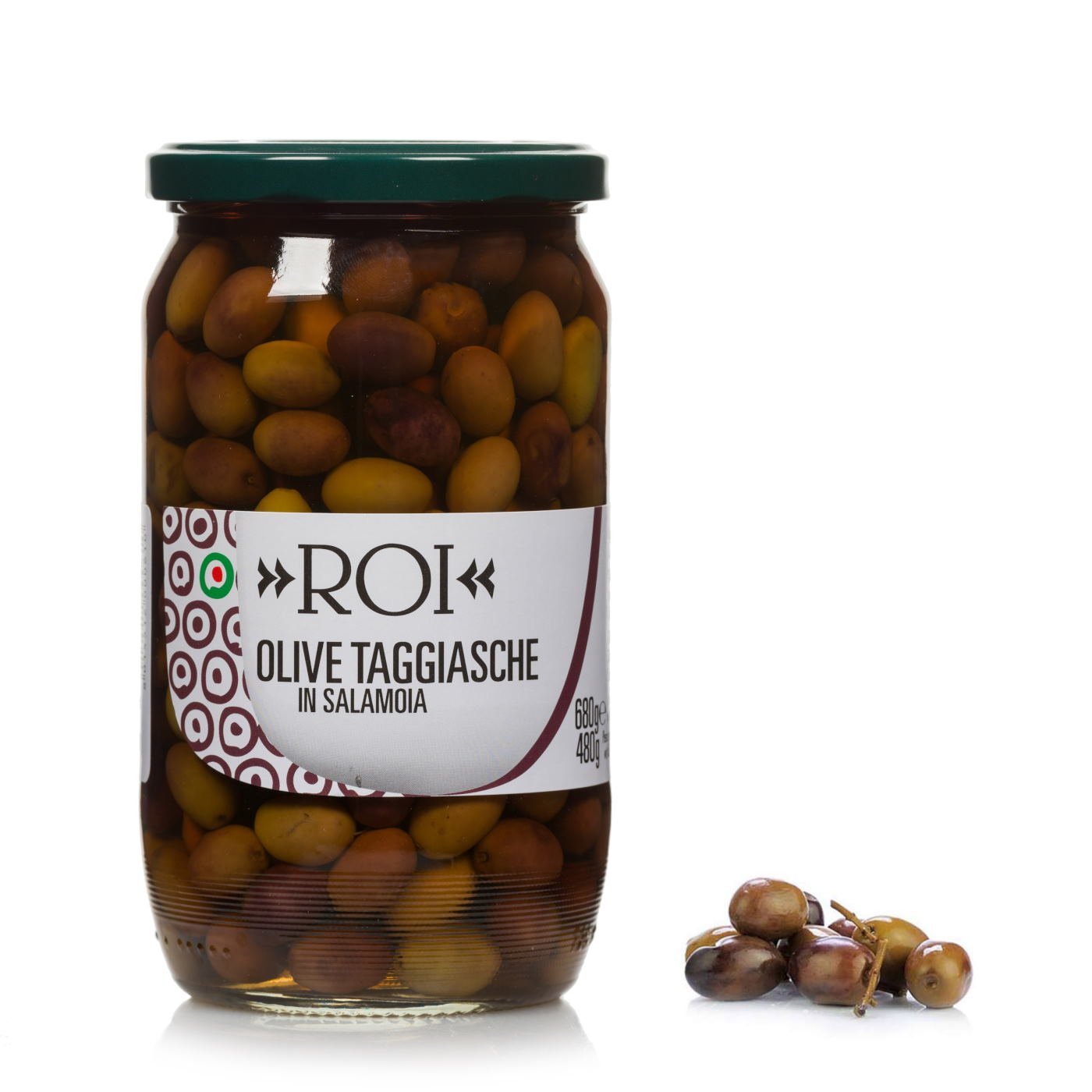 Olive Nere Taggiasche in Salamoia 680g Roi Eataly