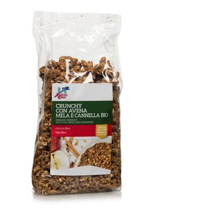 Crunchy Avena Mela Cannella Bio 375g