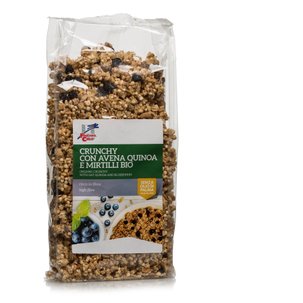 Crunchy Avena Quinoa Mirtillo Bio 375g