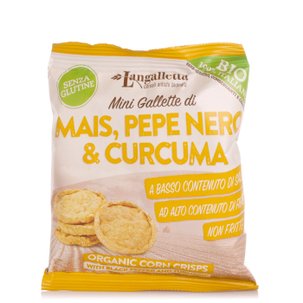 Mini Gallette di Mais Pepe Nero e Curcuma 35g