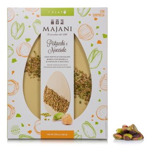 White Chocolate, Pistachio and Hazelnut Platò 250g