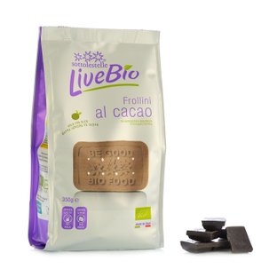 LiveBio Cocoa Shortbread 300g