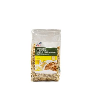 Crunchy Avena Limone Zenzero Bio 375g