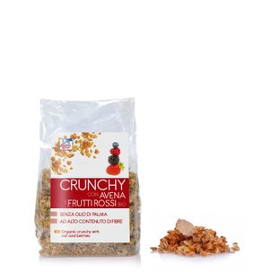 Crunchy Avena Frutti Rossi Bio 375 g